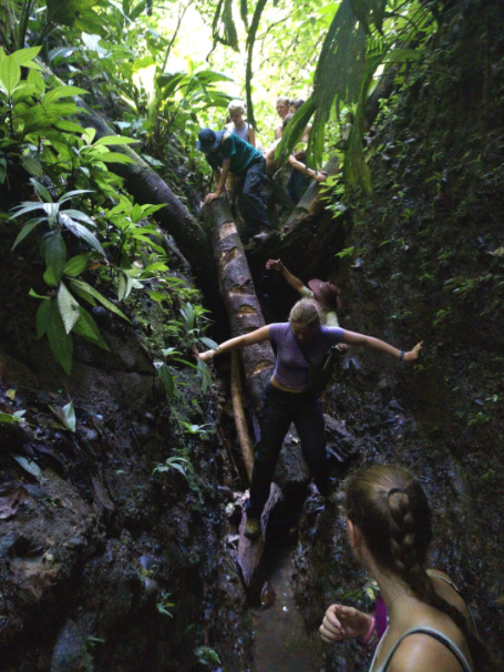 Wandern und Essen im Dschungel