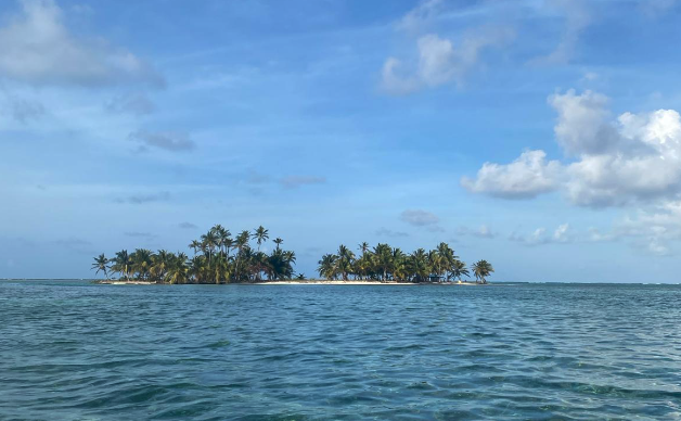 Einsame Insel in der Karibik